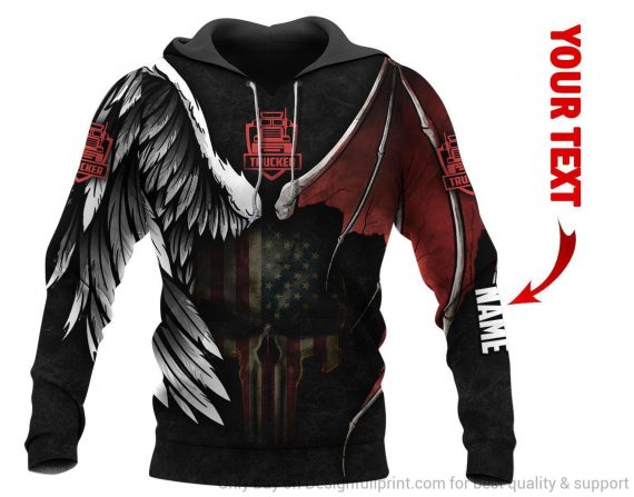 Trucker Skull Angel And Devil Person &hellip;