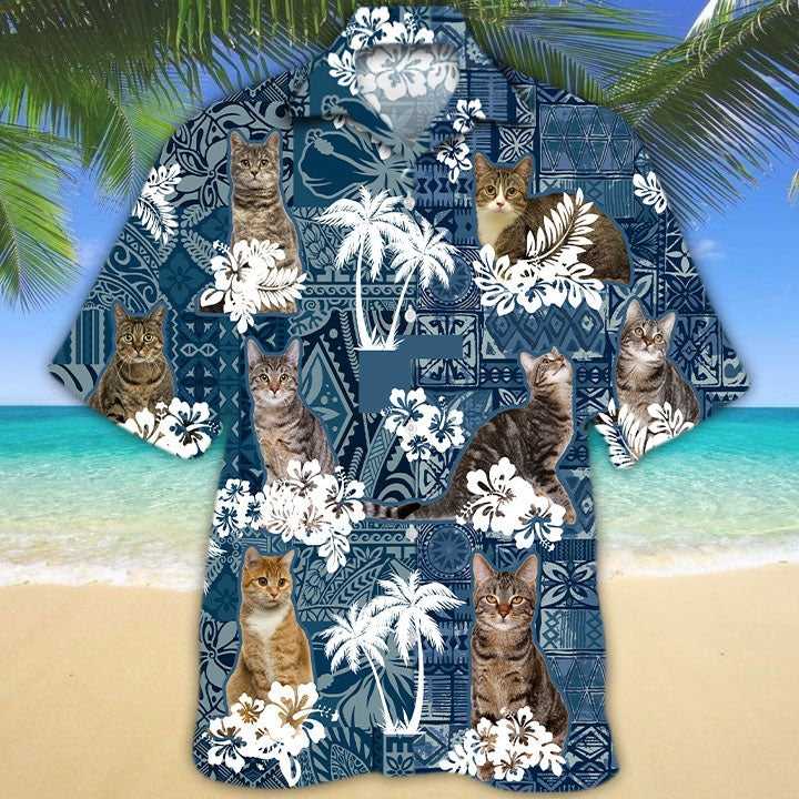 European Shorthair Hawaiian Shirt For Man And Woman, Birthday Gift To Cat Lover, Cat Hawaiian Shirts