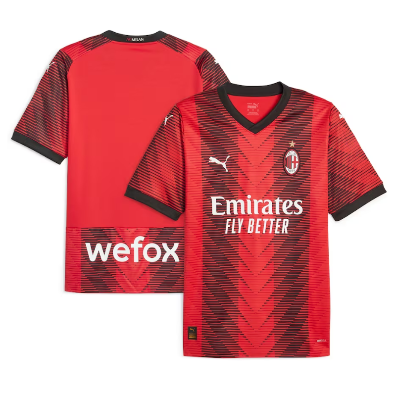 Ac Milan Team Home Puma 2023-24 Custom Jersey – Red