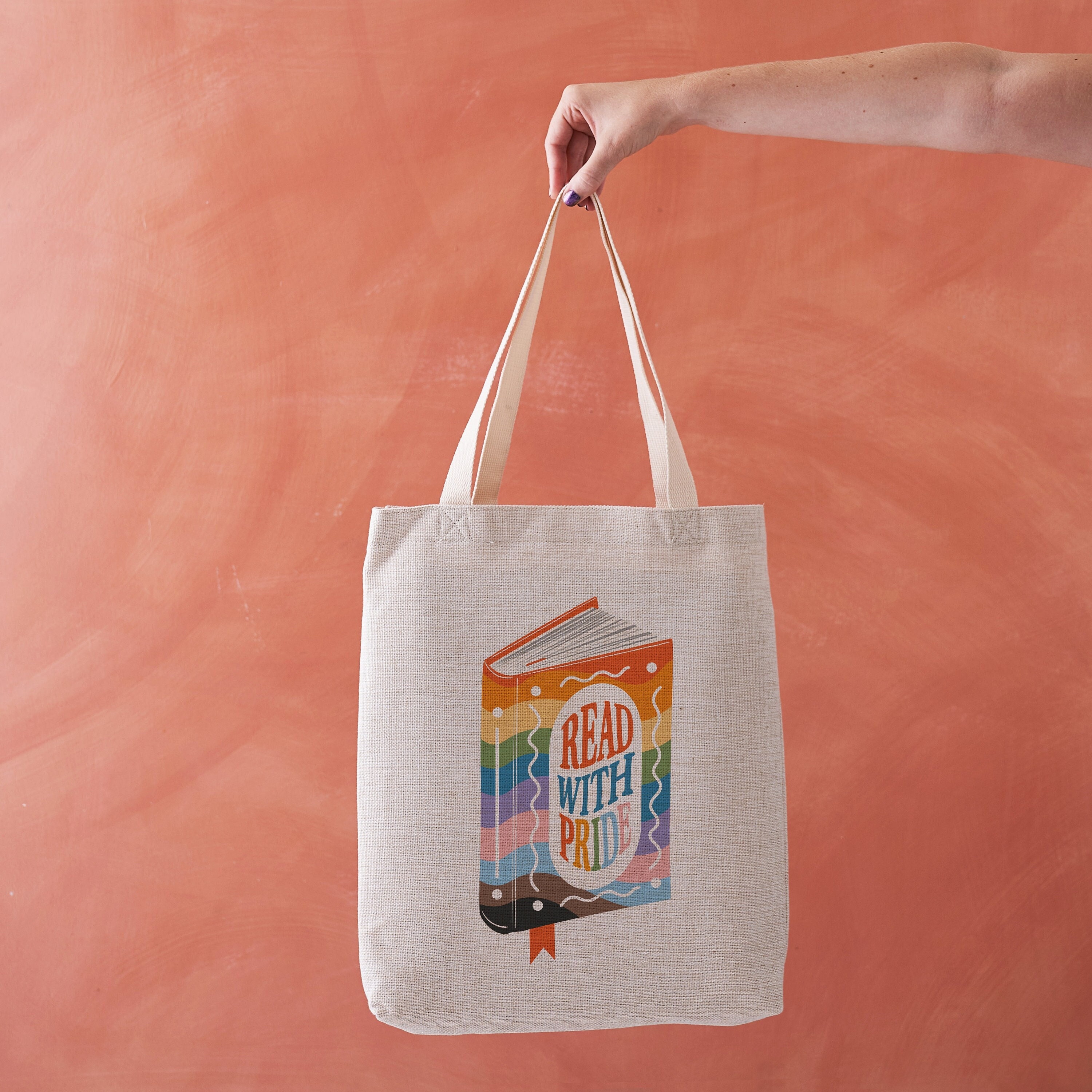 Read with Pride – LGBTQ – Book Lover Tote Bag