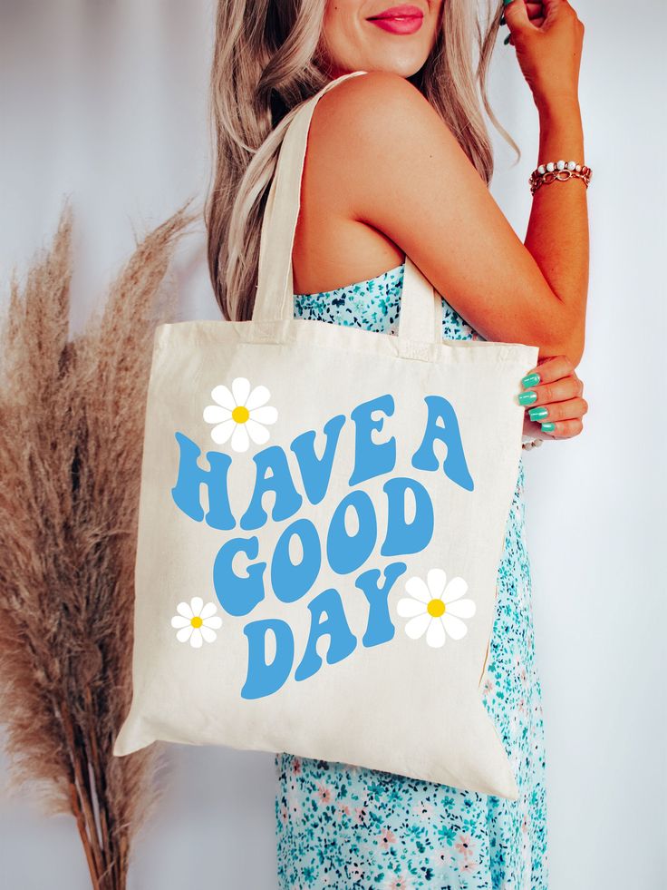 Have A Good Day Tote Bag Trendy Tote Bag Preppy Aesthetic Tote Bag Cute Canvas Tote Bag