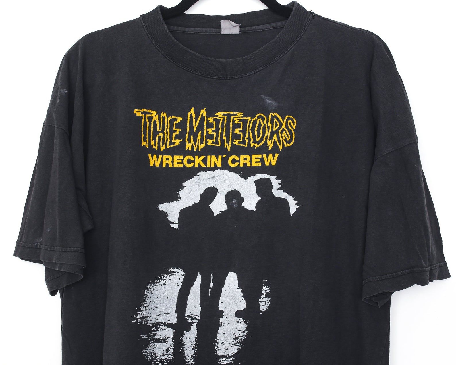 Ultra Rare Vintage 90S The Meteors Wreckin Crew T-Shirt Psychobilly Rockabilly