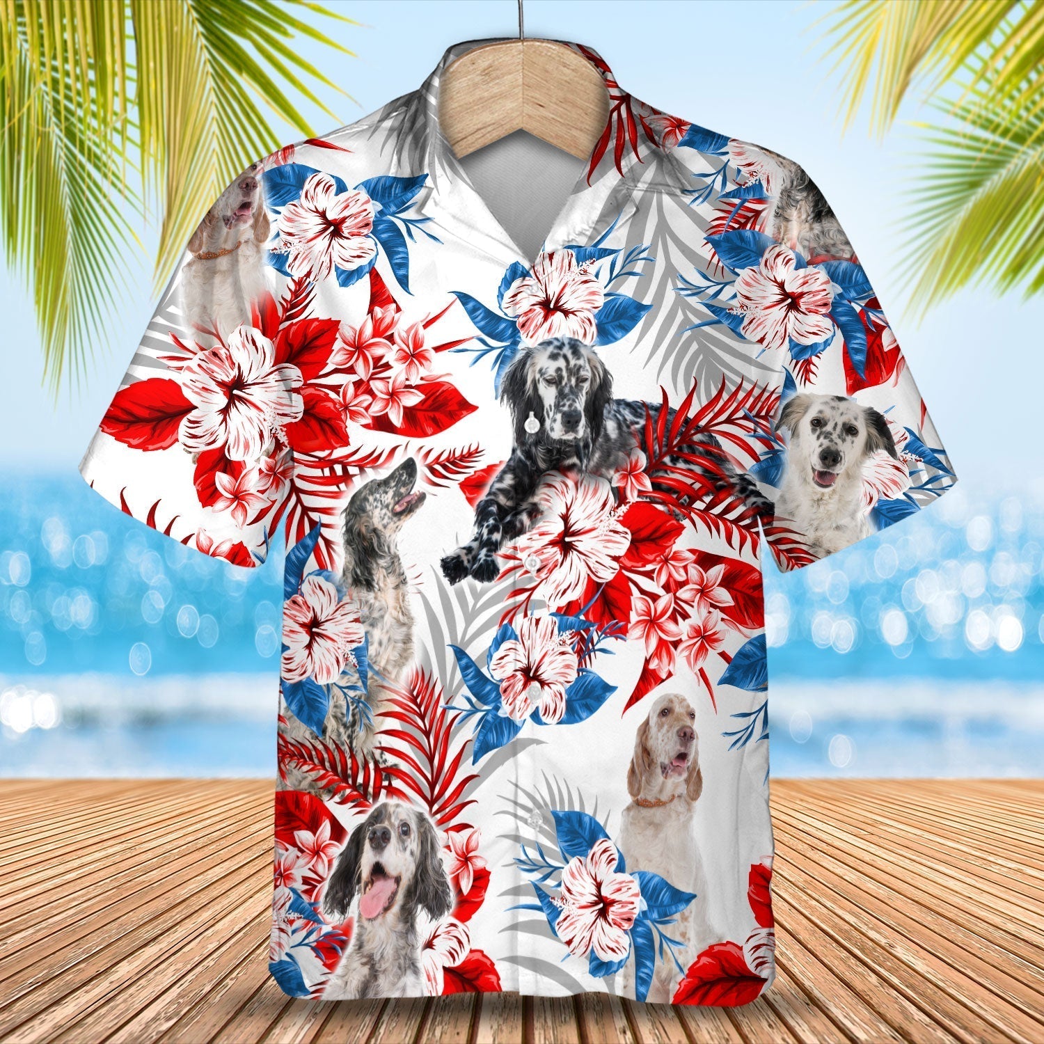 English Setter Hawaiian Shirt – Summer Aloha Shirt, Hawaiian Shirt For Men And Women