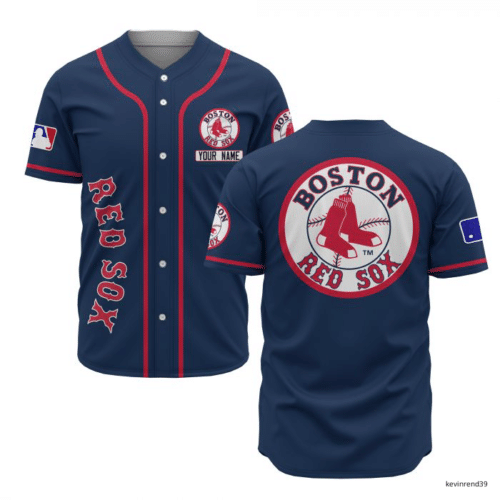 Personalized Boston Red Sox All Over Printed Baseball Jersey Custom Name For Fans