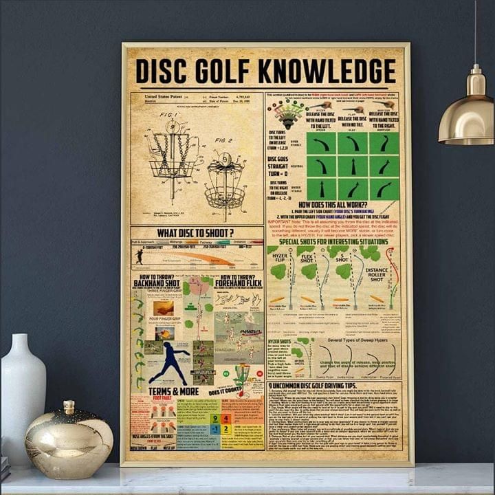 Disc Golf Knowledge Poster Canvas