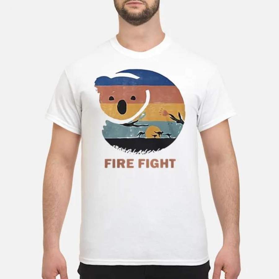 Fire Fight Australia 2020 Retro Vintage Shirt Trending Funny Gift Tshirt