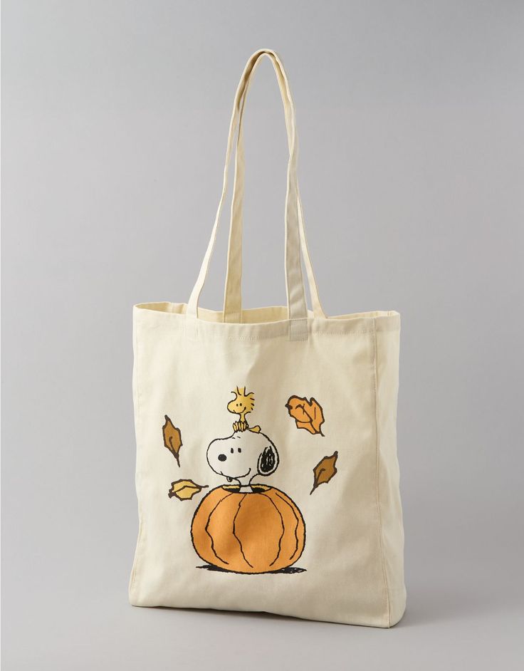 AE Peanuts Fall Tote Bag N0610, Best Tote Bags Ideas, Cute Tote Bags Ideas, Tote Bag Design Ideas, Girls Tote Bag, Best Canvas Tote Bags Ideas