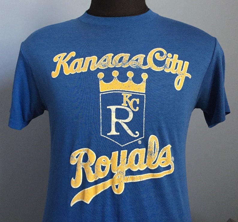 80S Vintage Kansas City Royals Kc Baseball T Shirt   Medium