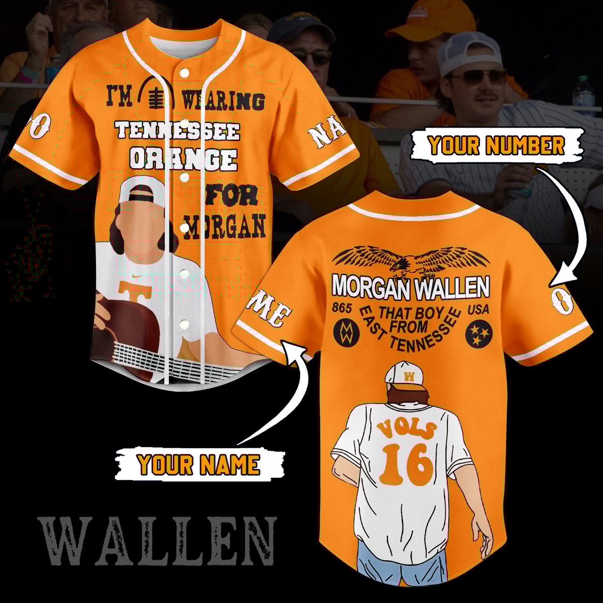 Merchcustom Morgan Wallen Baseball Jersey For Fans