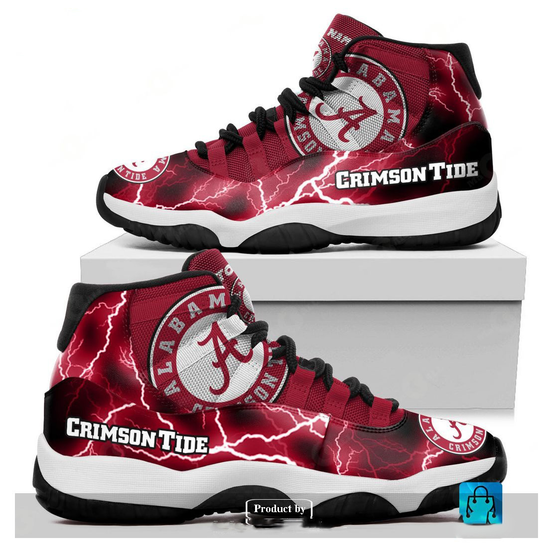 Personalized Alabama Crimson Tide Custom Name Air Jordan 11 Shoes Sneakers