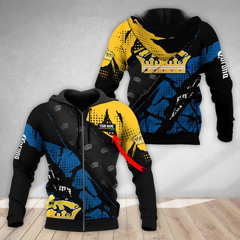 Personalized Halftone Corona Extra Hoodie & Zip Hoodie