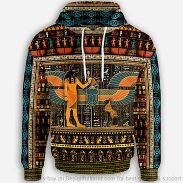 Egyptian Pullover Zip Up Hoodie Long &hellip;