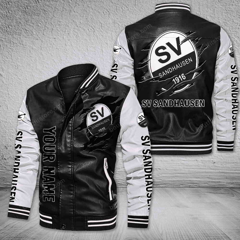 SV Sandhausen Leather Varsity Jacket