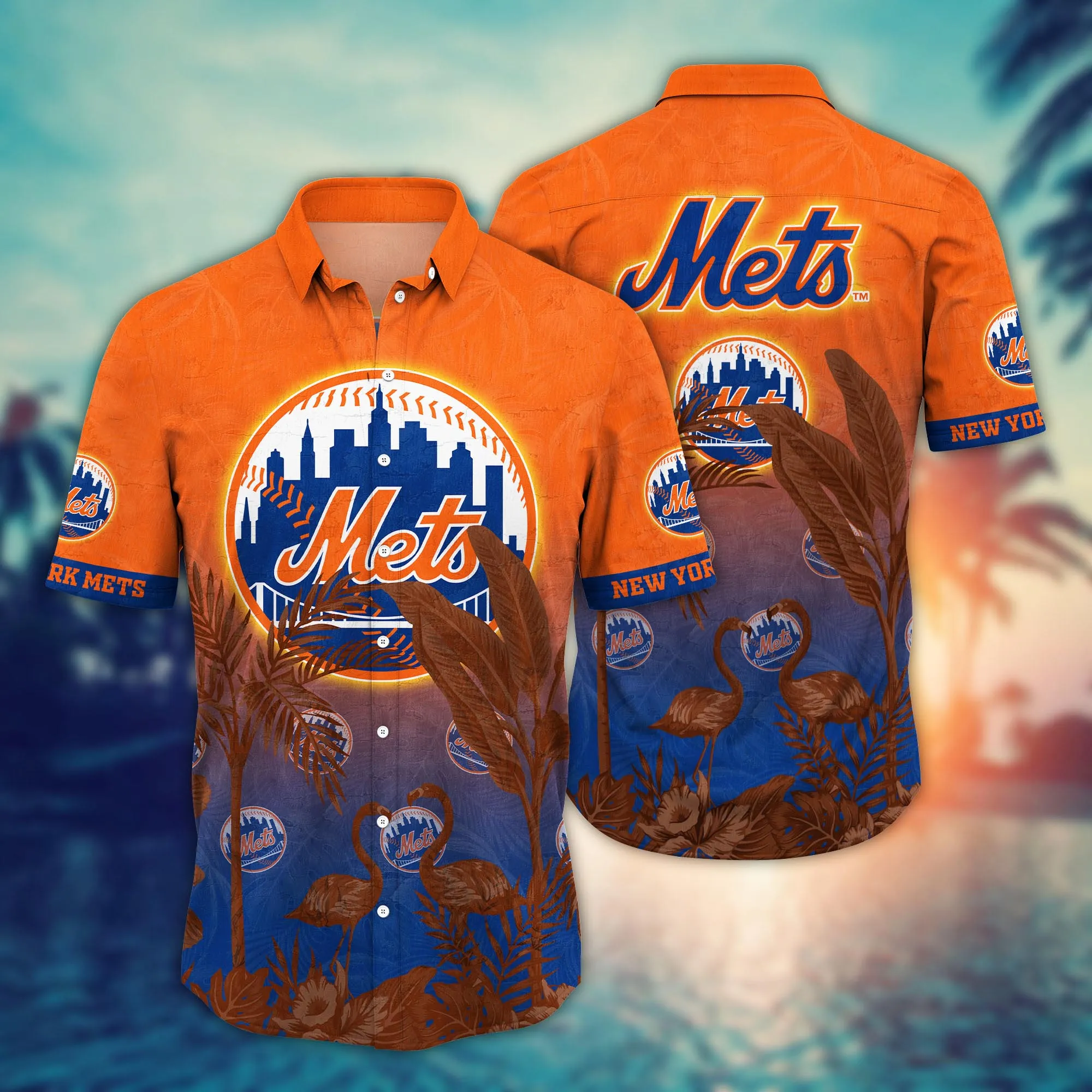 New York Mets Mlb Hawaiian Shirt Hammockstime Aloha Shirt