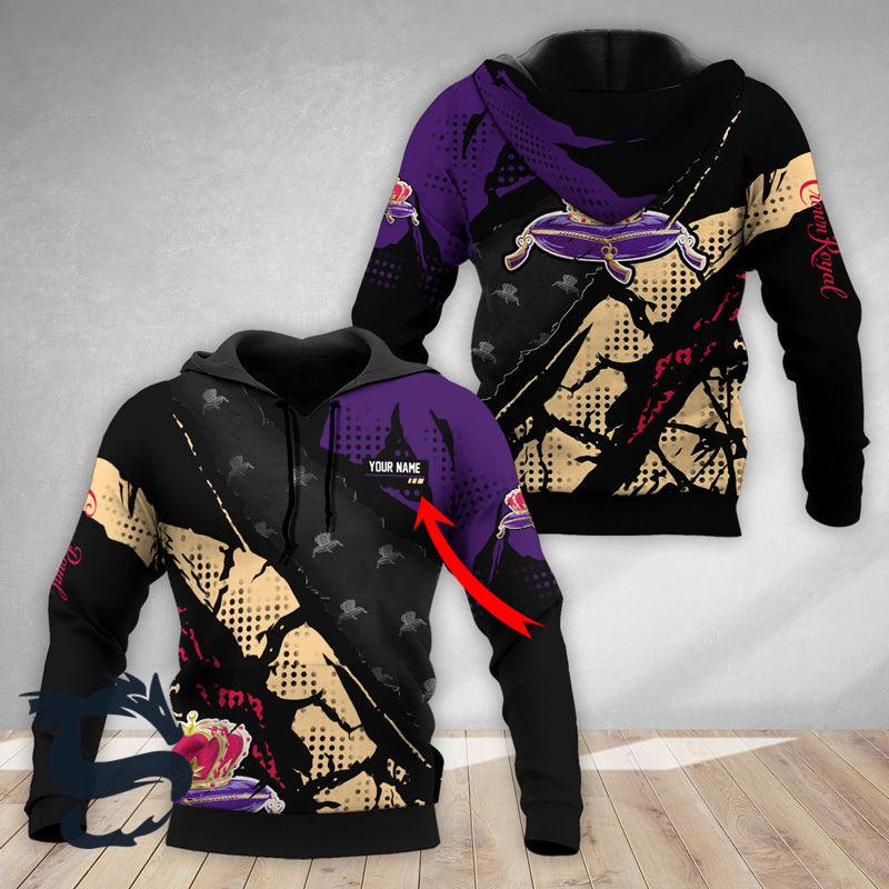 Personalized Halftone Crown Royal Hoodie & Zip Hoodie