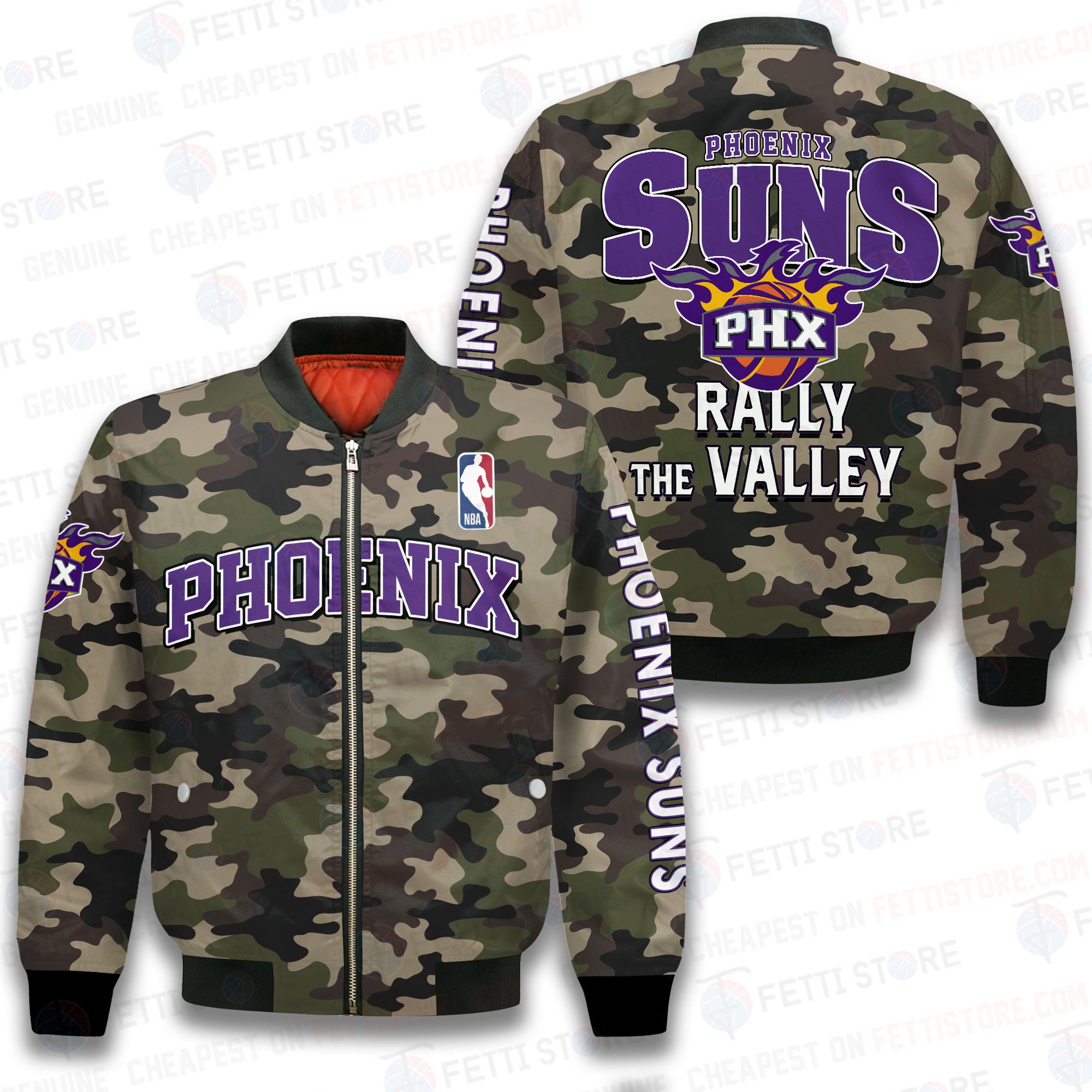 Phoenix Suns National Basketball Association Bomber Jacket STM BJ1523