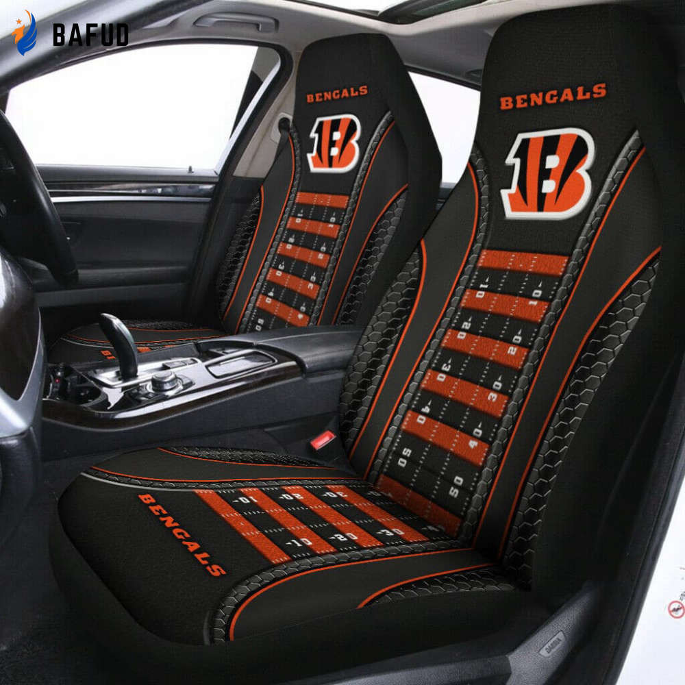 Cincinnati Bengals Leather Car Seat Cover Set CSC9262