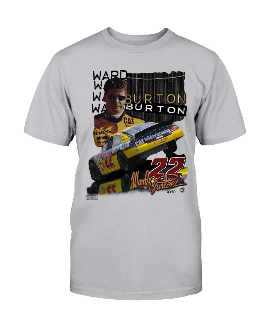 Vintage 1999 Deadstock Ward Burton 22 Cat Dodge Nascar D T Shirt 081721