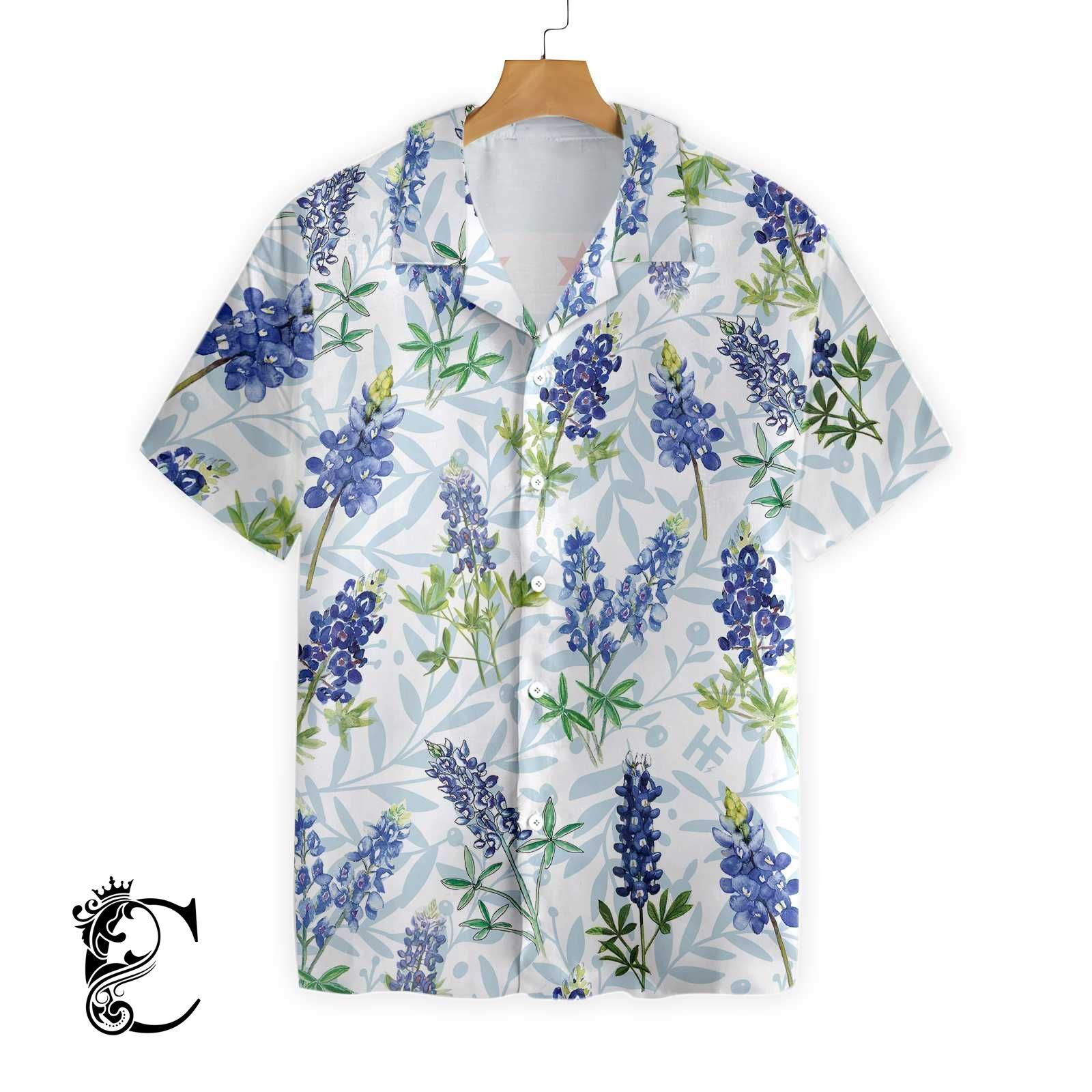 Chicago Bluebonnet Flag Hawaiian Shirt