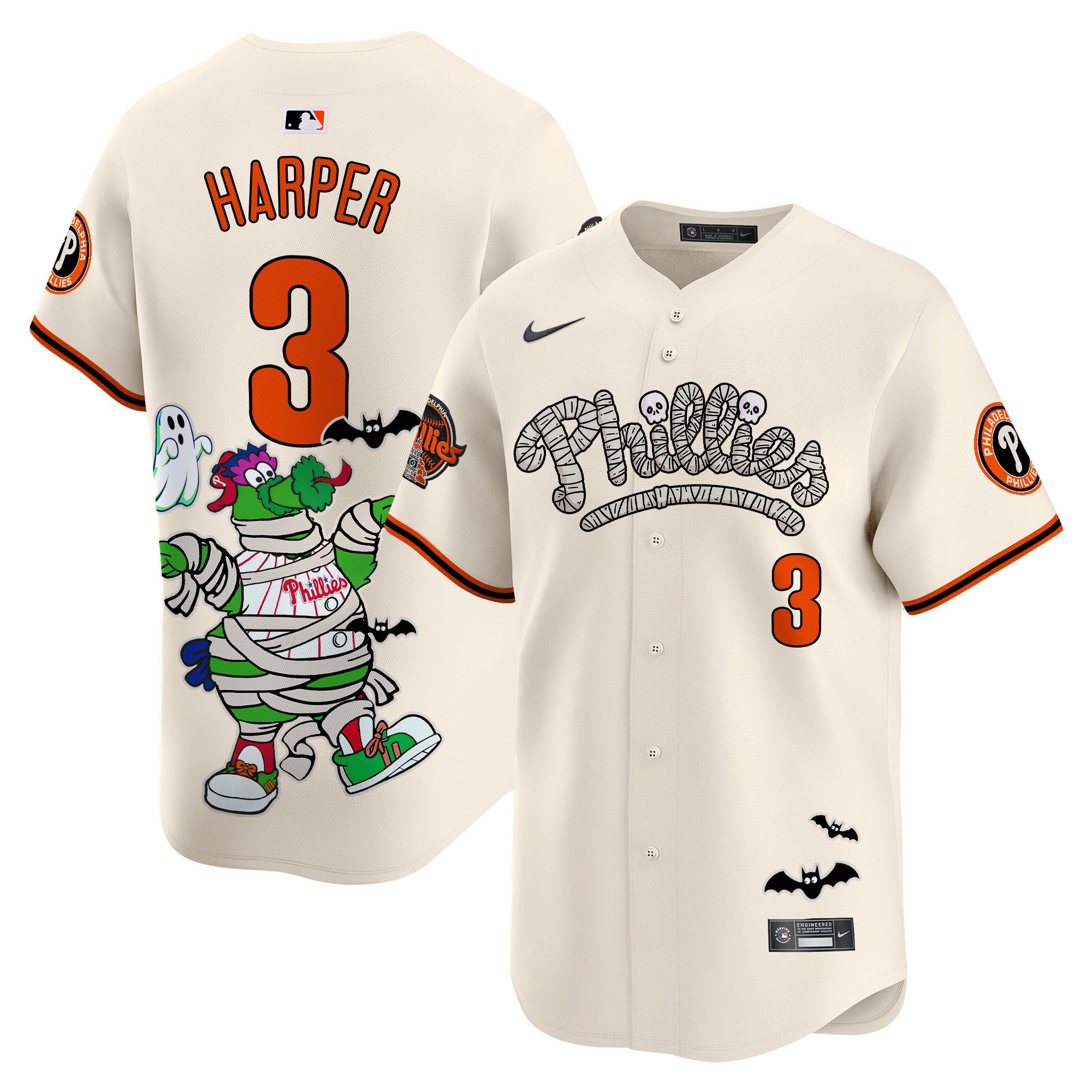 Unisex Phillies Phanatic Halloween Vapor Limited Jersey – Printed