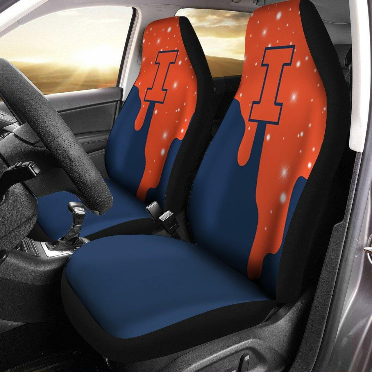 Illinois Fighting Illini Car Seat Cover Set CSC4287