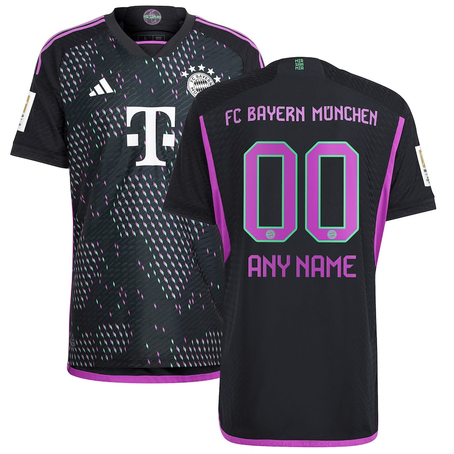 Bayern Munich Adidas 2023/24 Away Custom Jersey – Black