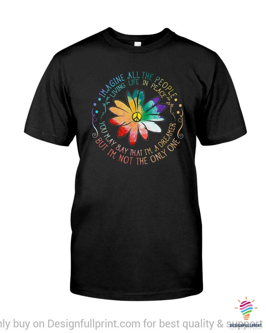 Gift For Hippie Hippie Imagine All T &hellip;