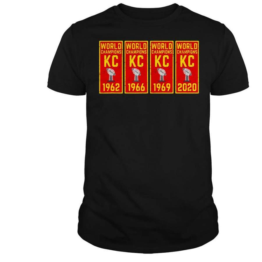 4th Kansas City Chiefs champions Super Bowl LIV shirt