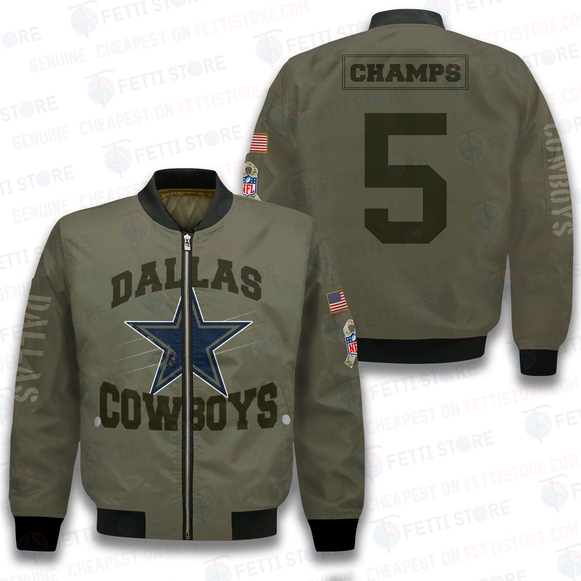 Dallas Cowboys National Football League 2023 Unisex AOP Bomber Jacket BJ833