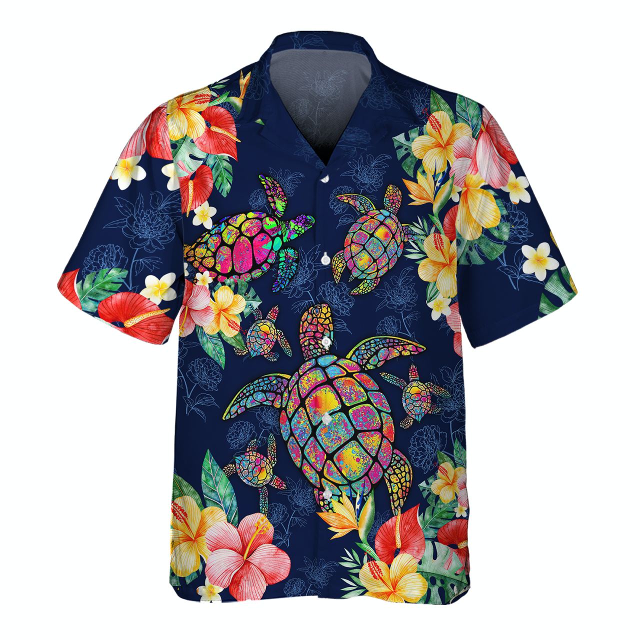 Color Turtle – 3D Hawaiian Shirt Men’S, Gift For Turtle Lovers