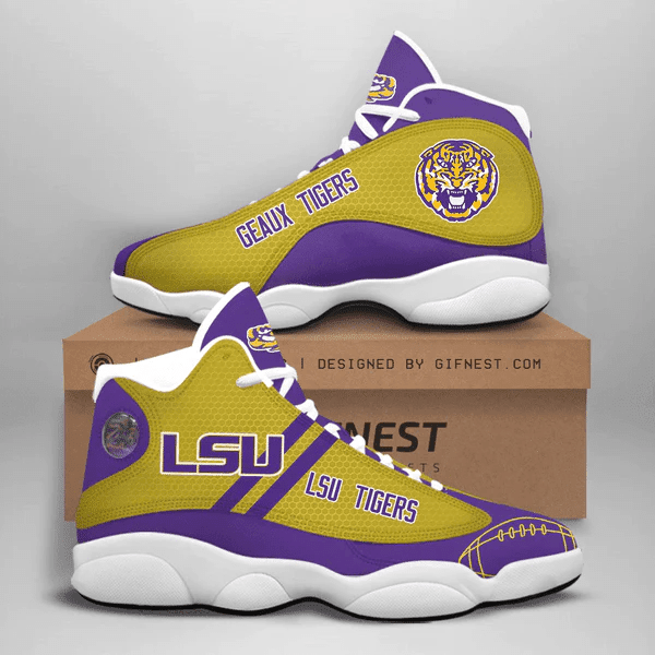 Lsu Tigers Geaux Tigers Form Air Jordan 13 Shoes JD13 V724