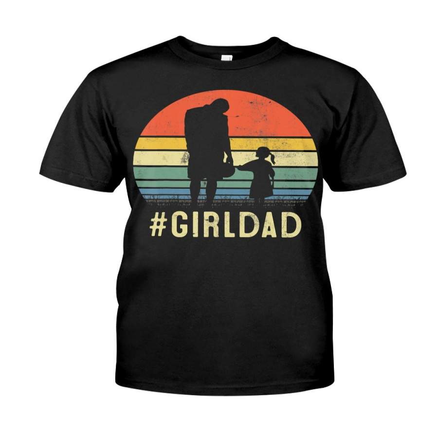 Father And Daughter Vintage Girldad For Family Classic T-Shirt