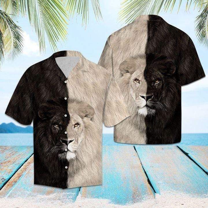 Find Hawaiian Aloha Shirts Lion Blac …