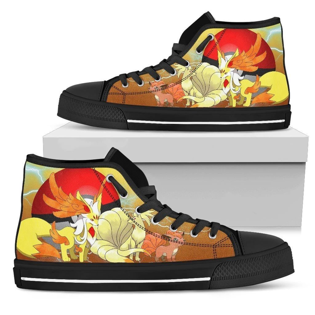 Ninetale Sneakers Pokemon High Top Shoes For Fan High Top Shoes Gifts For Day Shirthome