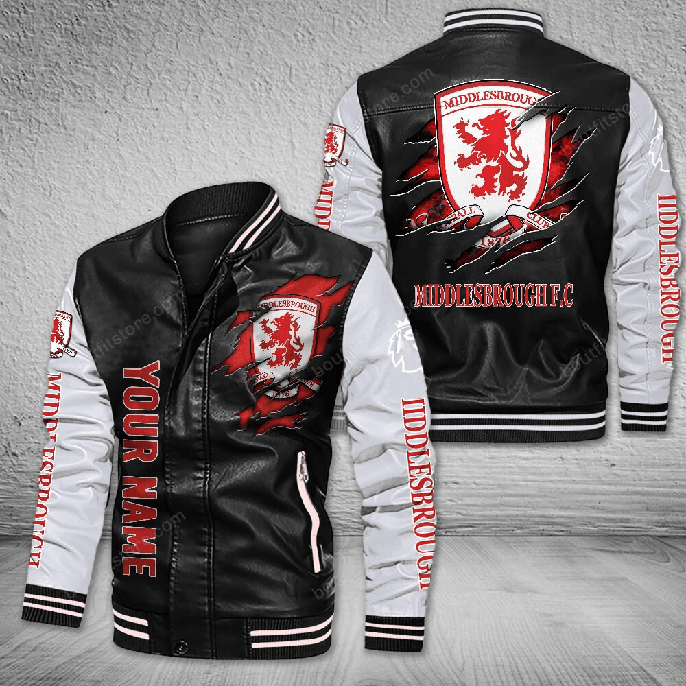 Middlesbrough Leather Varsity Jacket