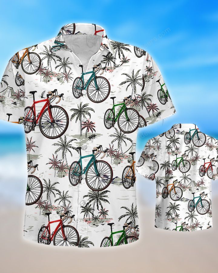 Cycling – Ocean Hawaiian Shirt, Summer Gift, Hawaiian Shirts For Men, Aloha Beach Shirt