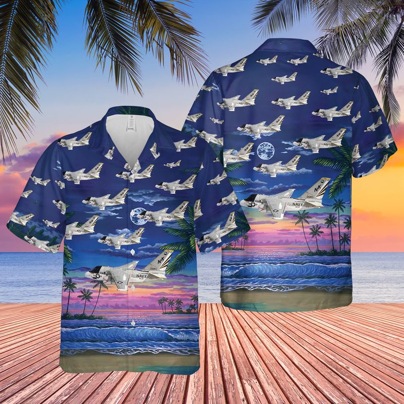 Us Navy Lockheed S-3 Viking Of Vs-37 Hawaiian Shirt, Short Sleeve Hawaiian Shirt For Men