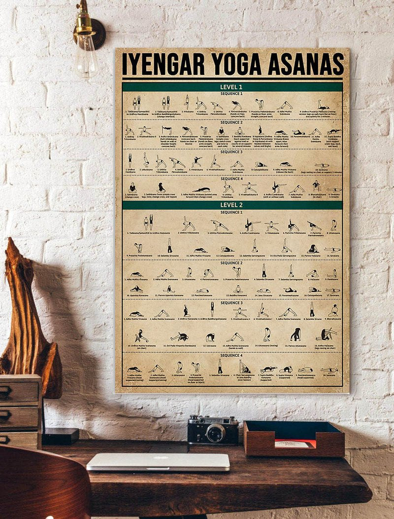 Iyengar Yoga Asanas Poster Yoga Trai &hellip;