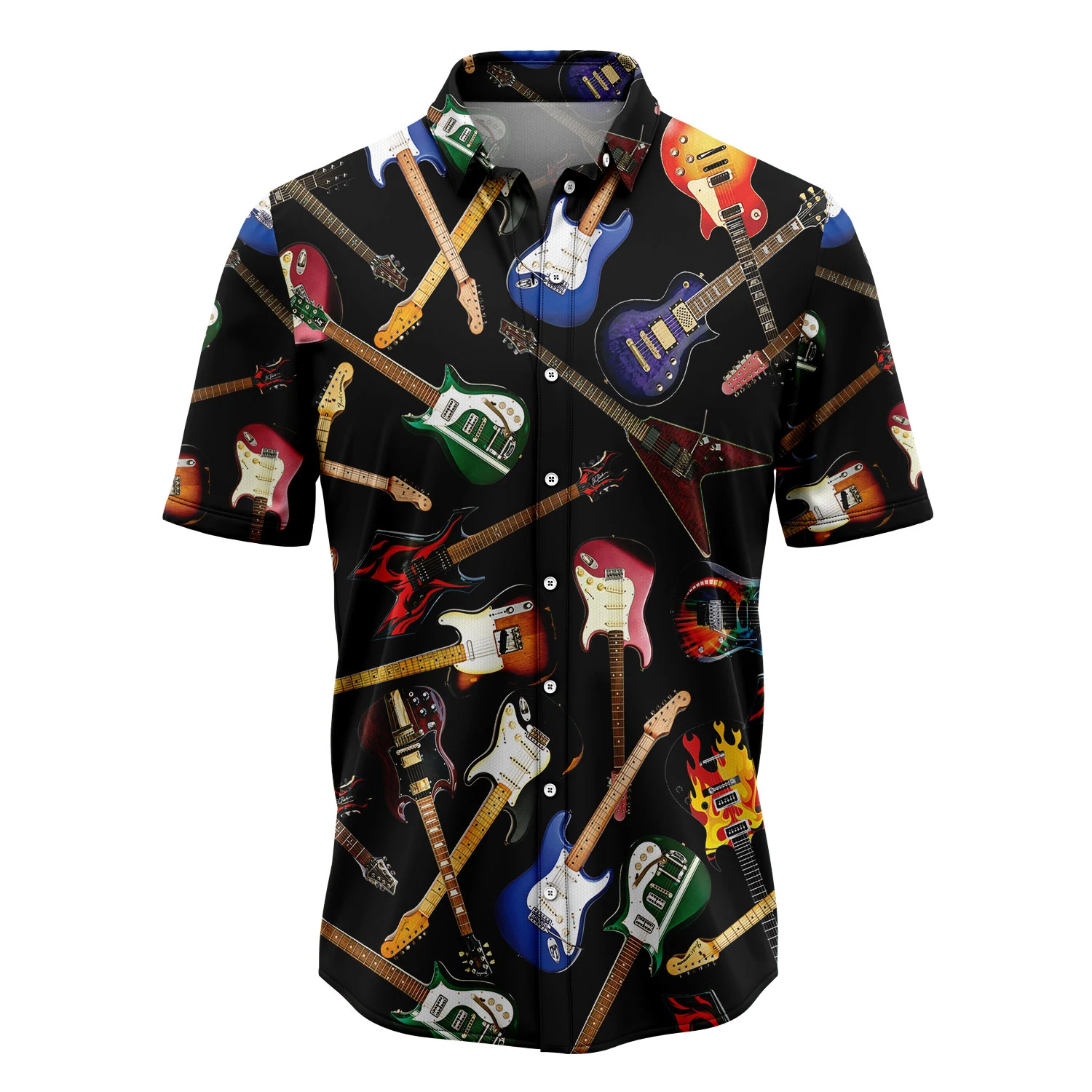 Amazing Electric Guitar Hawaiian Shirt, Summer Gift, Hawaiian Shirts For Men, Aloha Beach Shirt