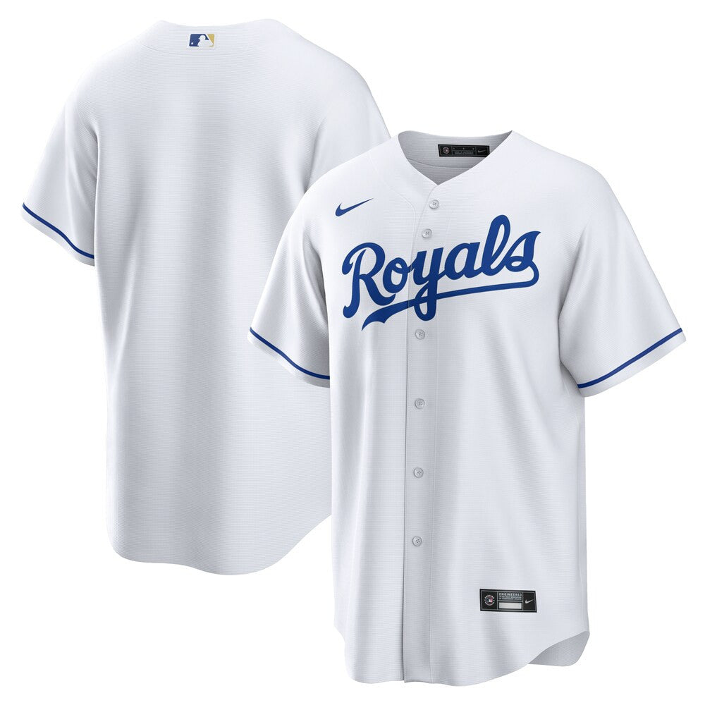 Men’S Kansas City Royals Nike White Home Replica Team Jersey