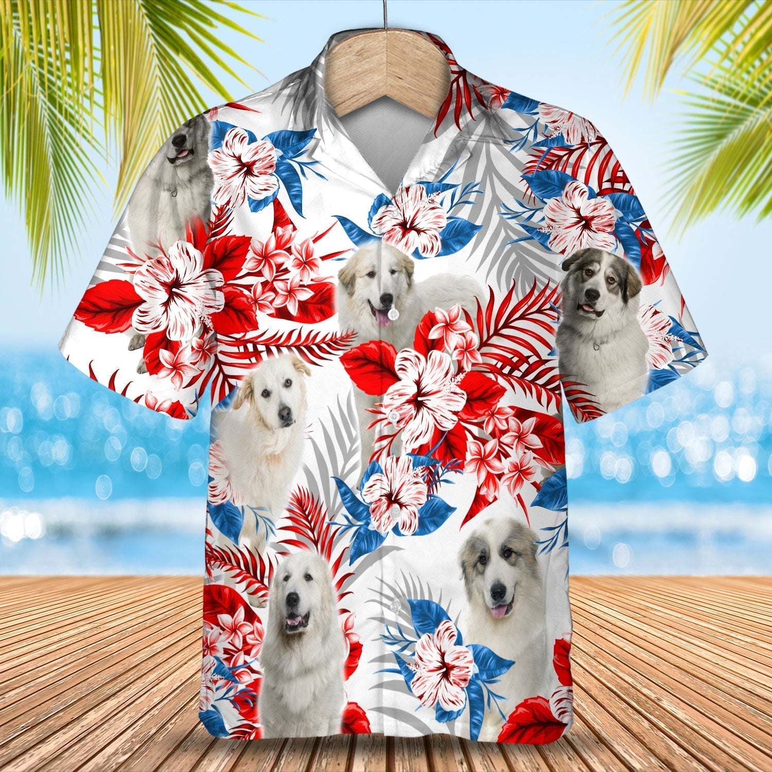 Great Pyrenees Hawaiian Shirt – Gift For Summer, Summer Aloha Shirt, Hawaiian Shirt For Men And Women