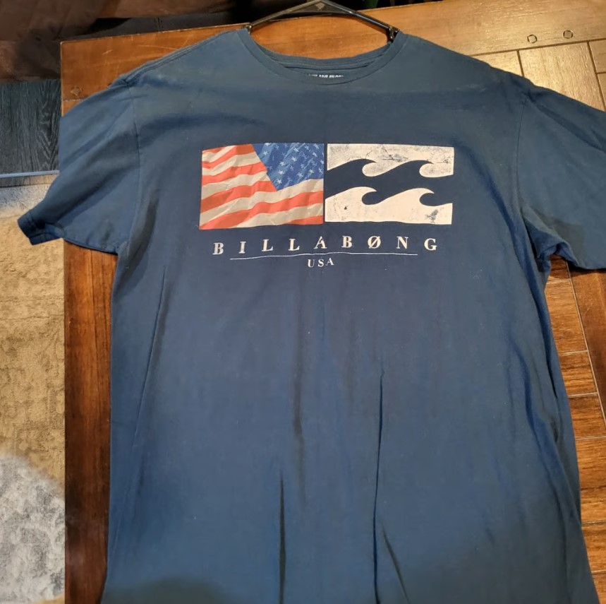 Billabong USA American Flag Logo Shirt Outfit