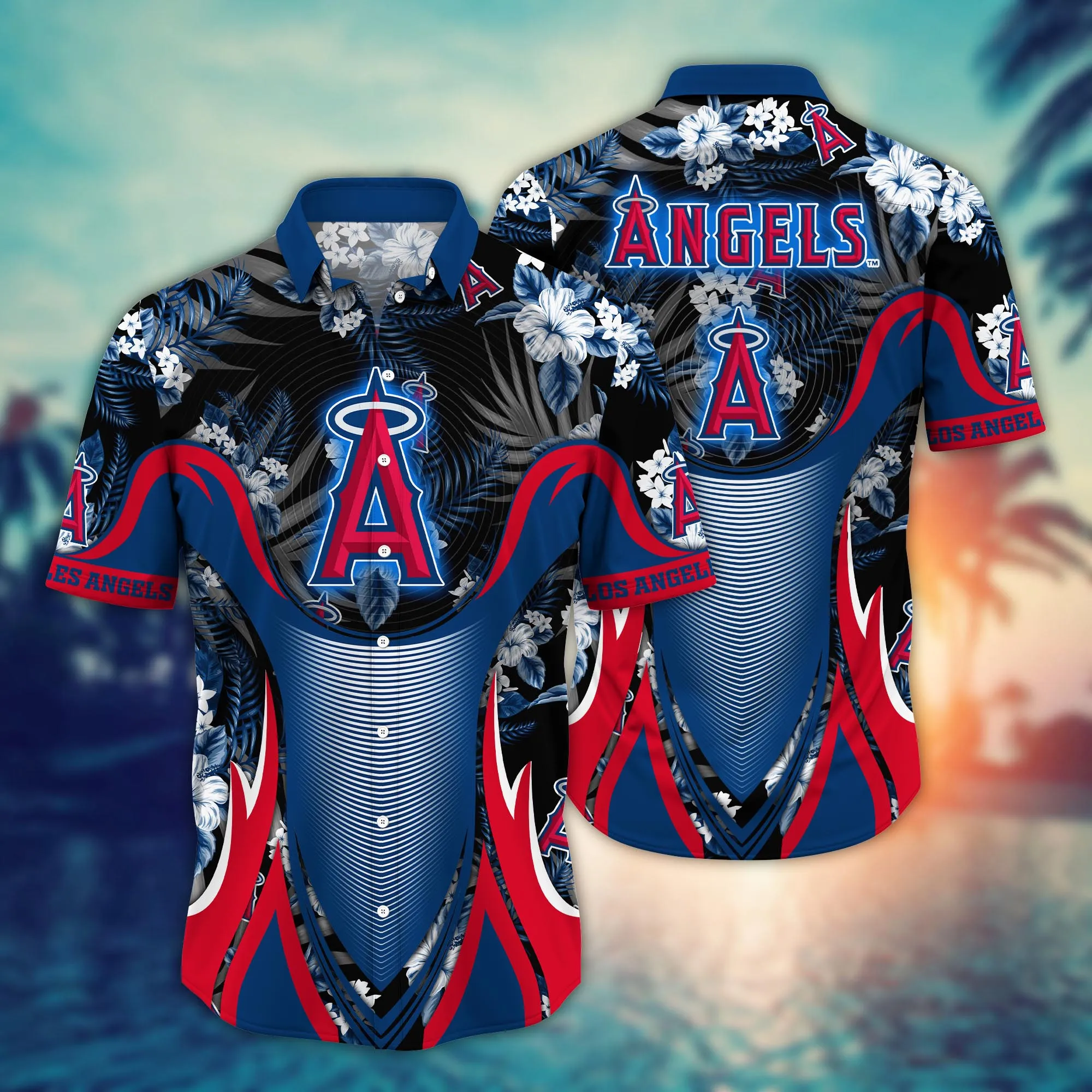 Los Angeles Angels Mlb Hawaiian Shirt July Aloha Shirt