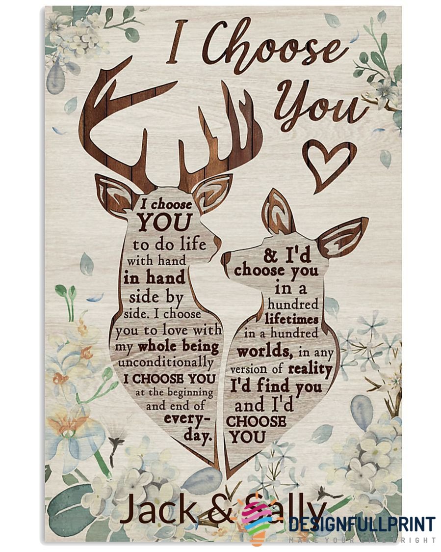 Personalized Deer I Choose You Poste …