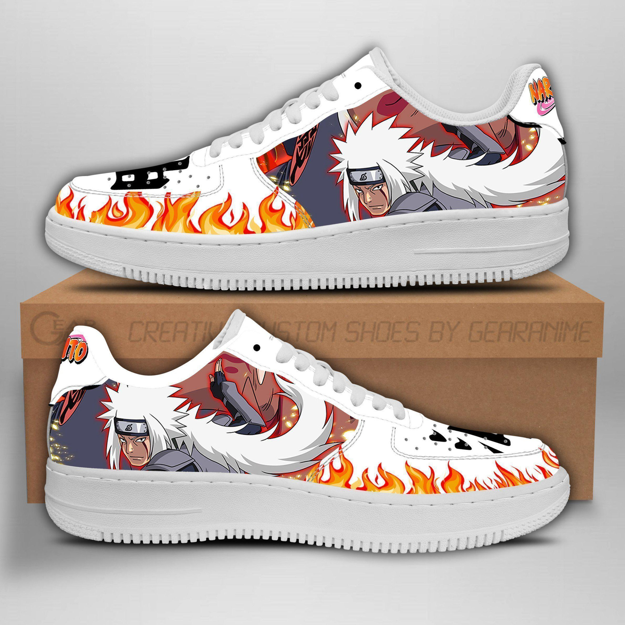 Jiraiya Air Sneakers Custom Nrt Anime Shoes