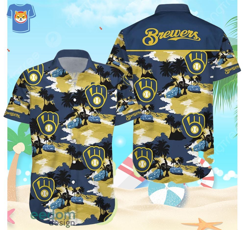 Milwaukee Brewers Beach Shirt Men And Women Gift Hawaiian Shirt