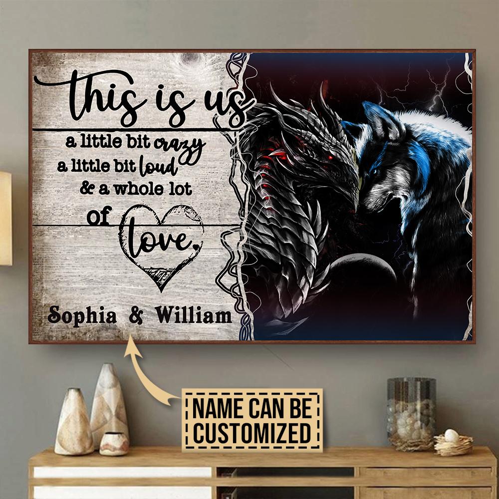 Personalized Dragon Wolf A Little Bi &hellip;