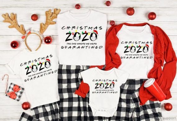 2020 With Mask Christmas Tshirts Paj …