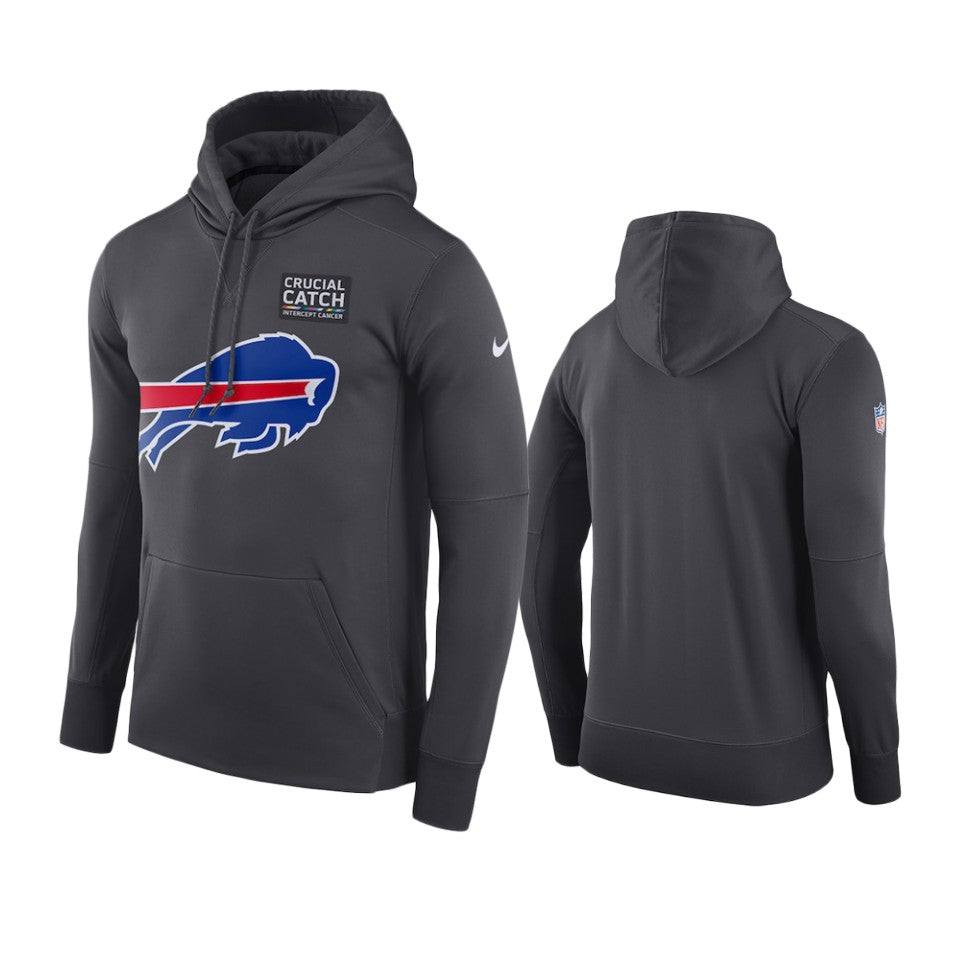 Buffalo Bills Anthracite Crucial Catch Hoodie