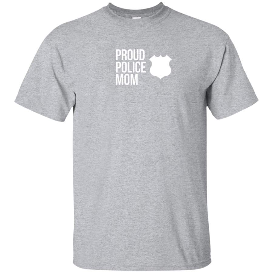 AGR Women’s Vintage Proud Police Mom T-Shirt – Mother’s Day Gift Idea